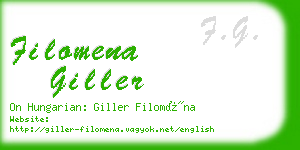 filomena giller business card
